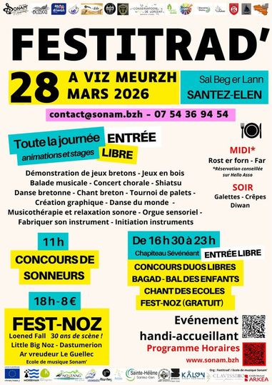 Le Festitrad&rsquo; : 28 mars 2026 à Sainte Hélène